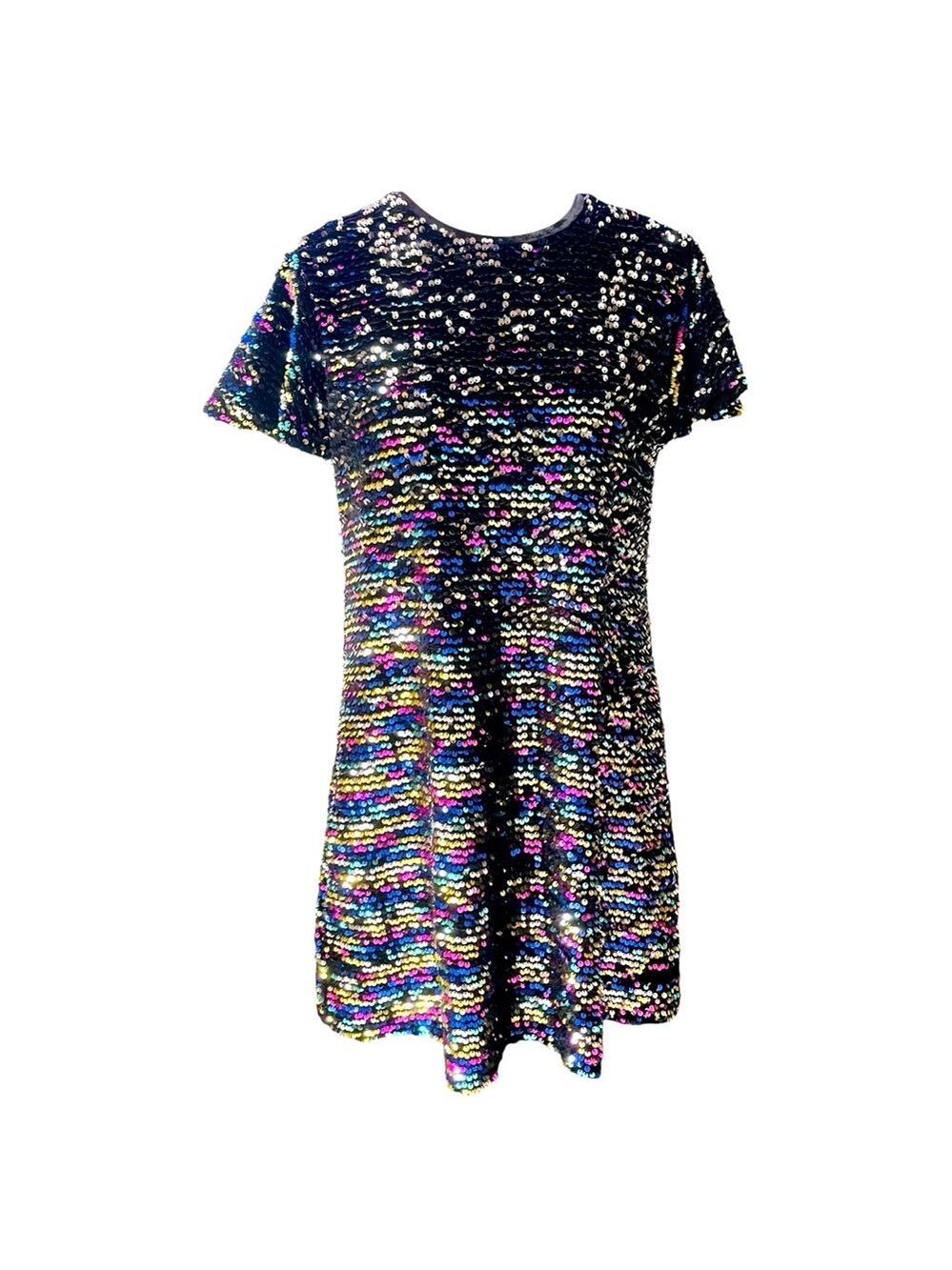 Colorful Planet sequin dress